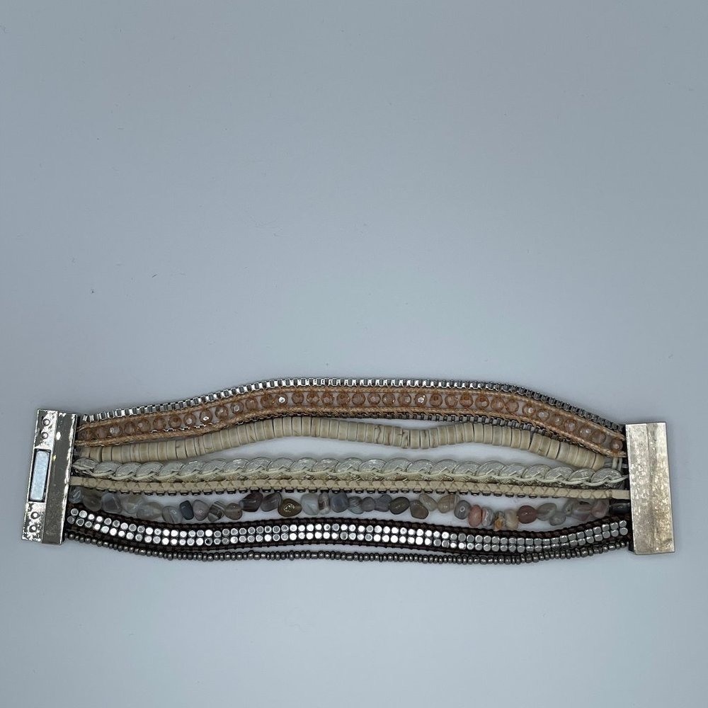 Victoria Emerson Layered Bracelet with magnetic closure